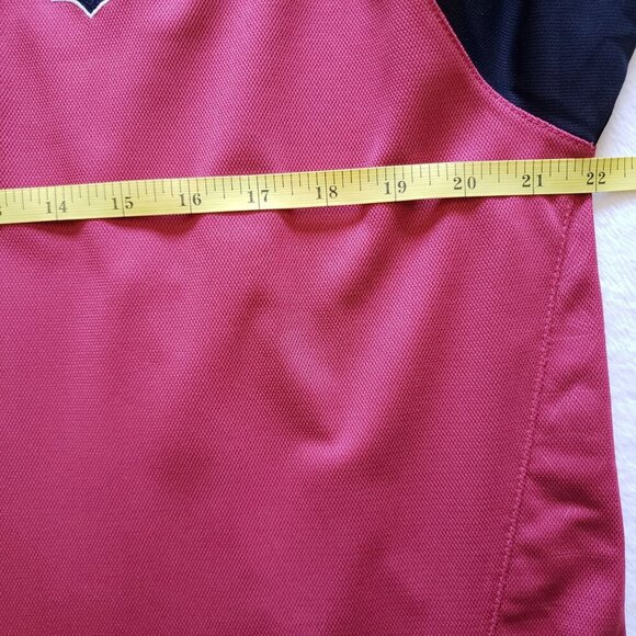 Reebok NFL Colorblock Polo Shirt Arizona Cardinals Embroidered Black/Red Men's M - Picture 11 of 12